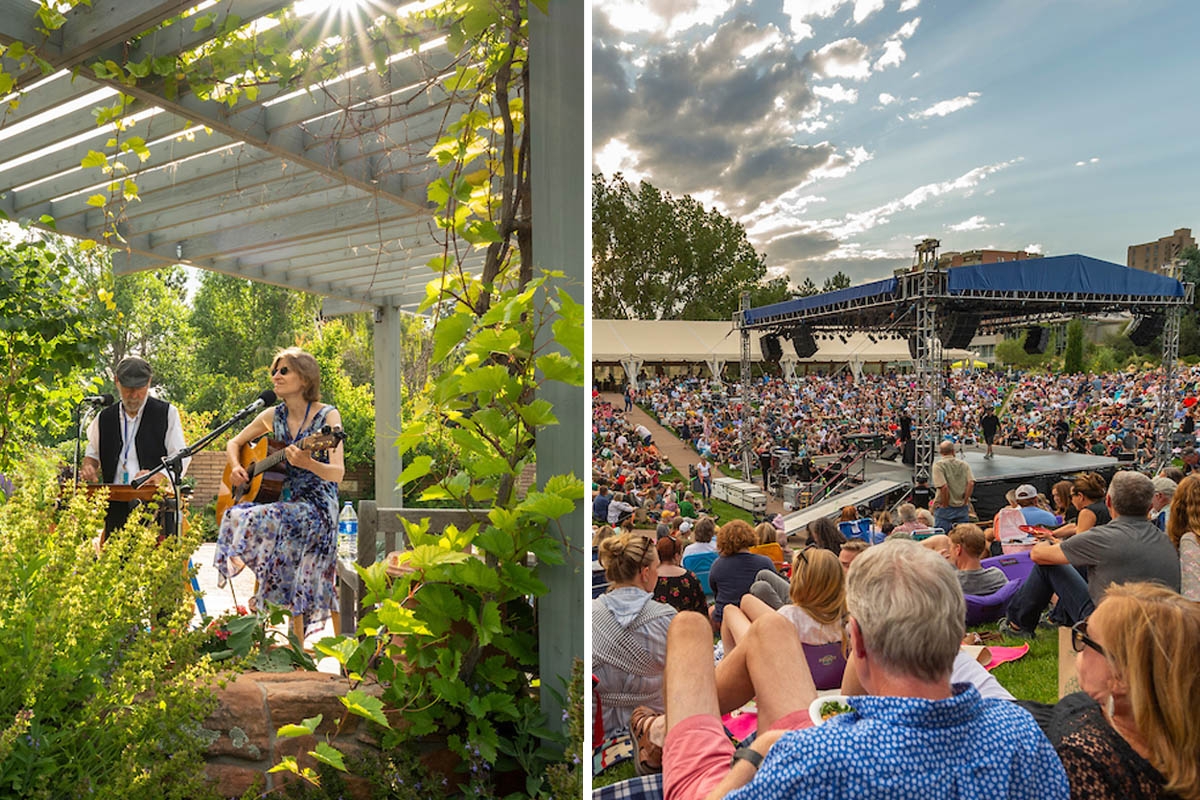 Music at the Gardens 2 Music Series, 1 Location Denver Botanic Gardens